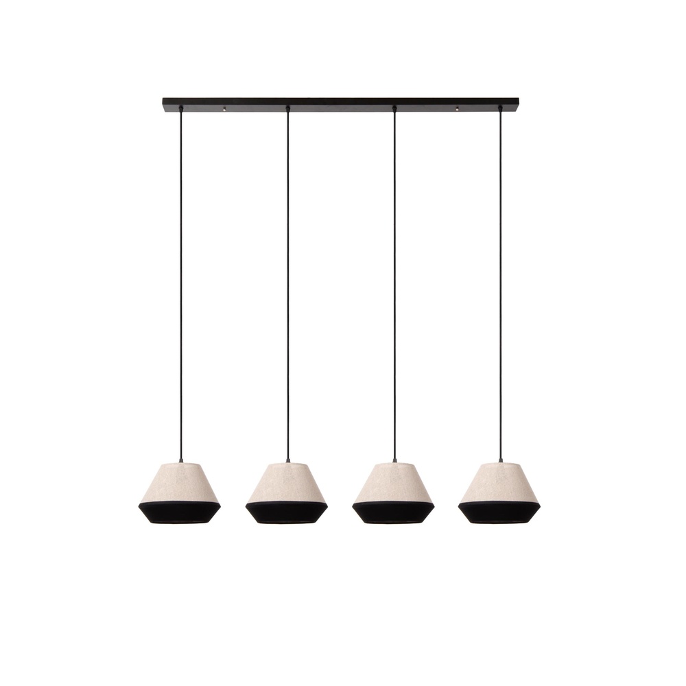 Lucide HanglampKala 4-lichts taupe - 06424/04/73